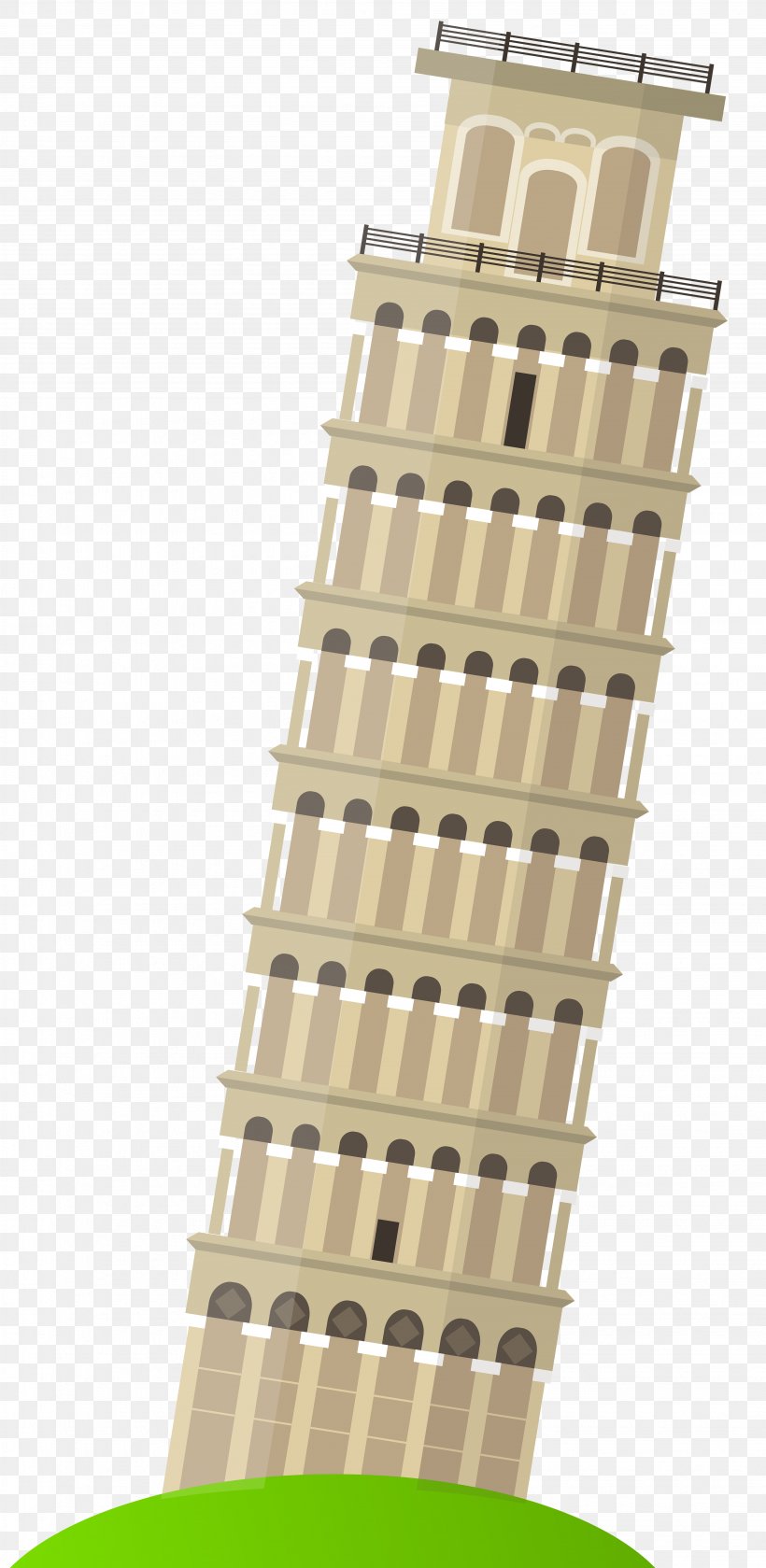 Leaning Tower Of Pisa Clip Art Illustration, PNG, 3906x8000px, Leaning Tower Of Pisa, Building, Facade, Italy, Landmark Download Free