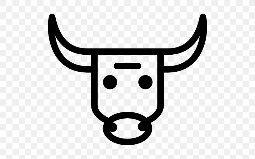 Taurine Cattle Clip Art, PNG, 512x512px, Taurine Cattle, Black And White, Horn, Line Art, Logo Download Free