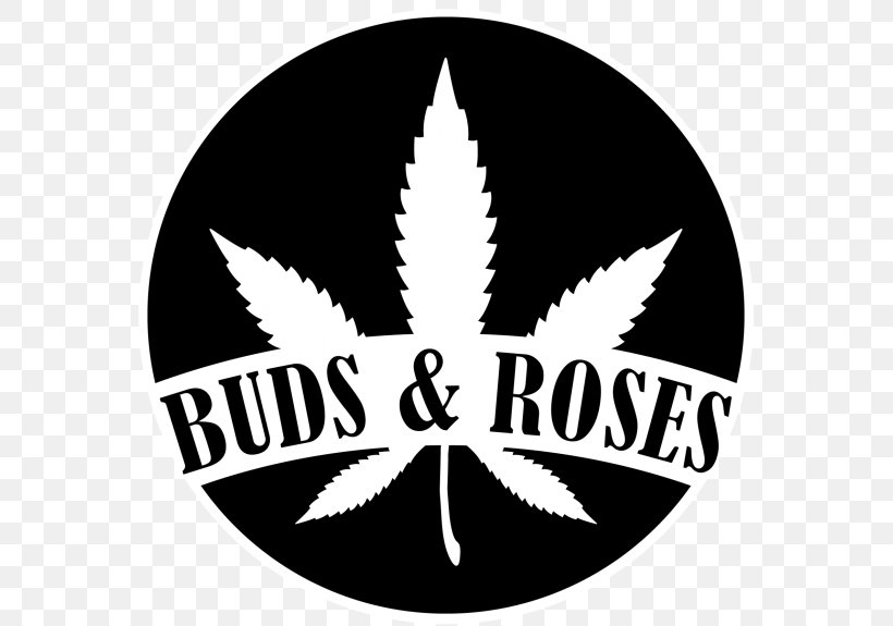 Buds & Roses Oaksterdam University Dispensary Medical Cannabis, PNG, 575x575px, Oaksterdam University, Black And White, Brand, California, Caliva Download Free