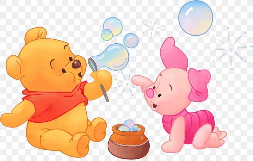 Winnie The Pooh Piglet Eeyore Winnie-the-Pooh Tigger, PNG, 2800x1777px, Watercolor, Cartoon, Flower, Frame, Heart Download Free