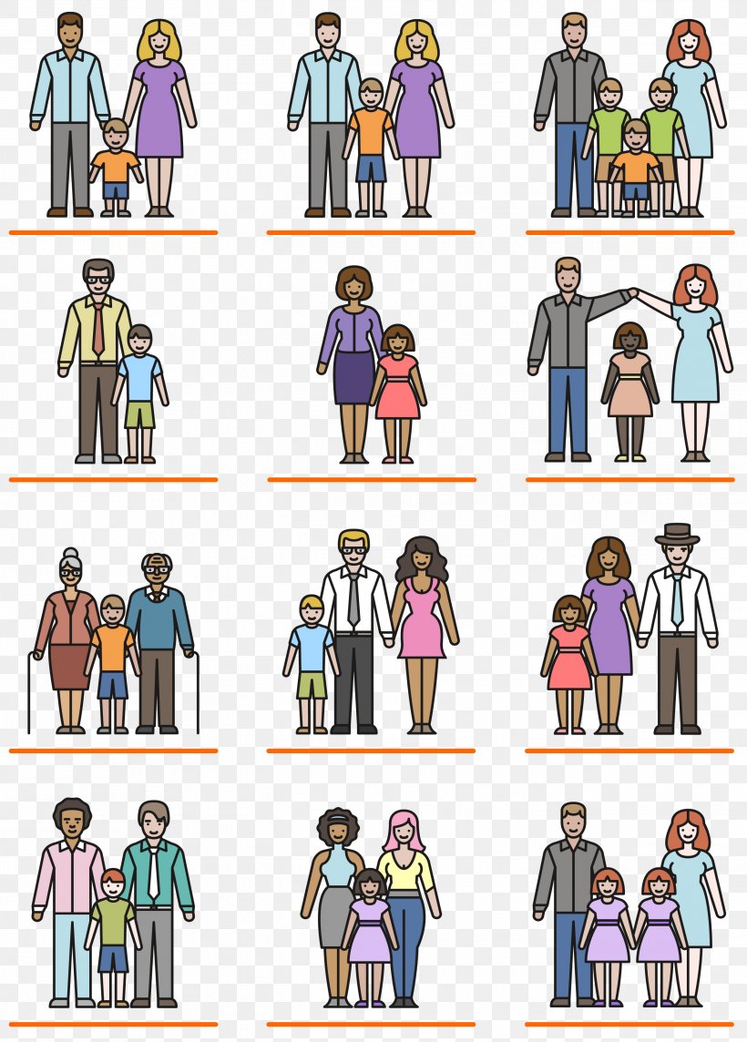 Nuclear Family Families In America Single Parent, PNG, 2693x3760px, Family,  Area, Art, Cartoon, Child Download Free