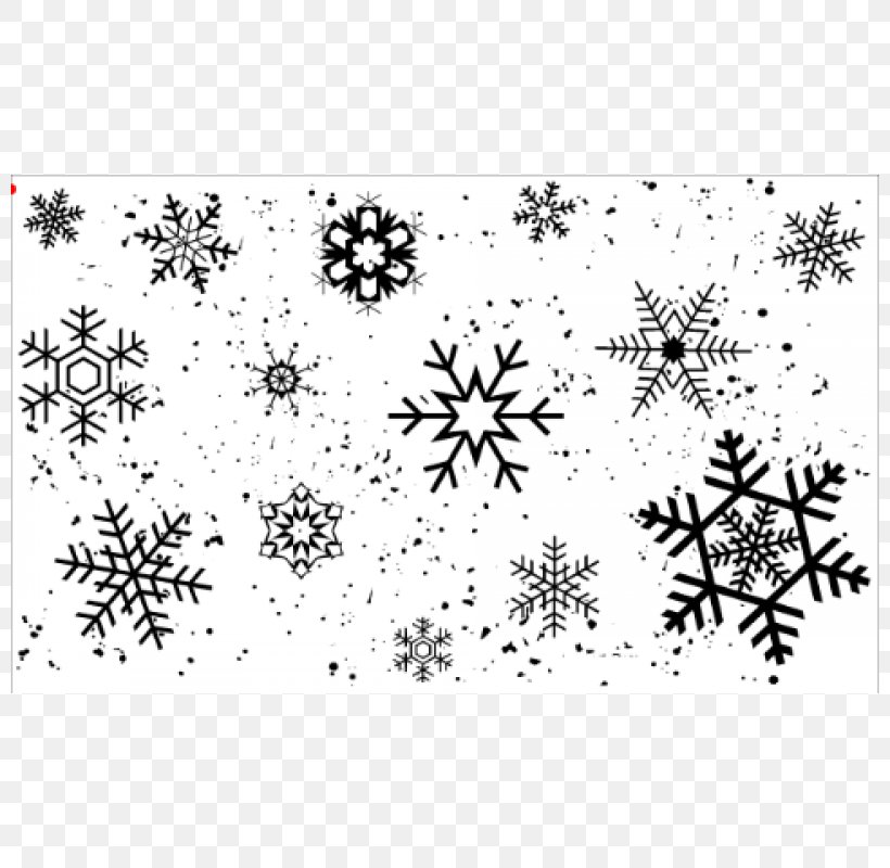 Snowflake Paper Ink Black And White Pattern, PNG, 800x800px, Snowflake, Area, Black, Black And White, Branch Download Free