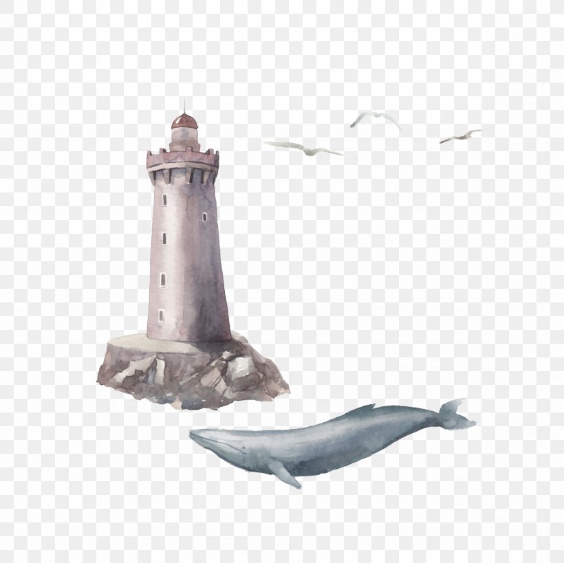 Watercolor Painting Illustration, PNG, 2362x2362px, Watercolor Painting, Art, Beak, Drawing, Lighthouse Download Free