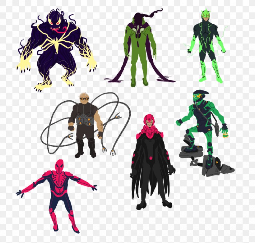 Spider-Man Venom Electro Supervillain Sinister Six, PNG, 915x873px, Spiderman, Action Figure, Antivenom, Art, Comic Book Download Free