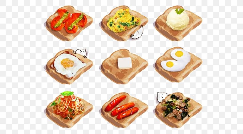 Toast Pixiv Jam Sandwich Food Illustration, PNG, 564x455px, Watercolor, Cartoon, Flower, Frame, Heart Download Free