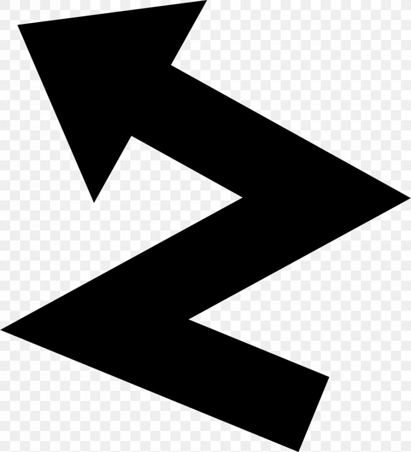 Arrow, PNG, 890x980px, Zigzag, Black, Black And White, Brand, Downwards Zigzag Arrow Download Free