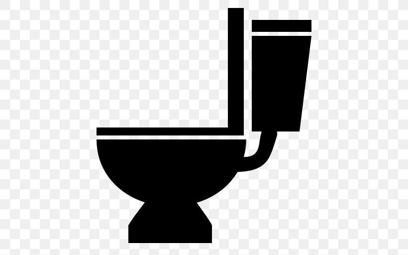 Low-flush Toilet Bathroom Public Toilet, PNG, 512x512px, Toilet, Bathroom, Black, Black And White, Business Download Free