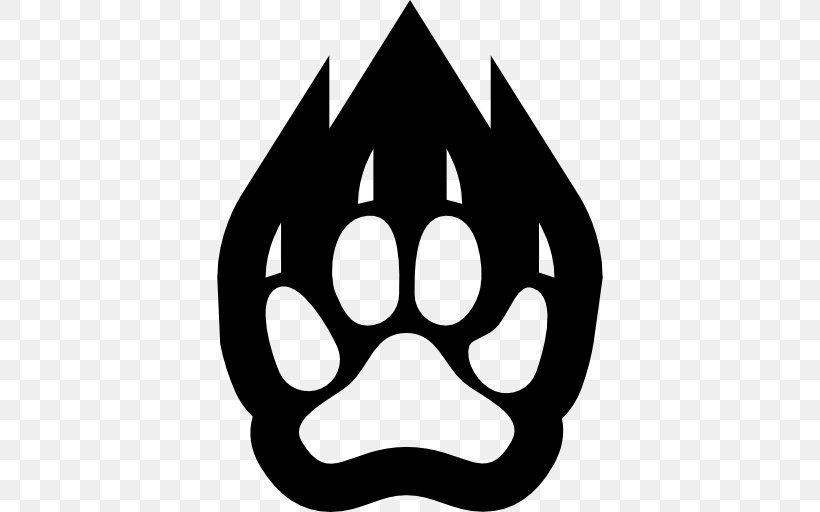 Paw Clip Art, PNG, 512x512px, Paw, Black, Black And White, Footprint, Github Download Free