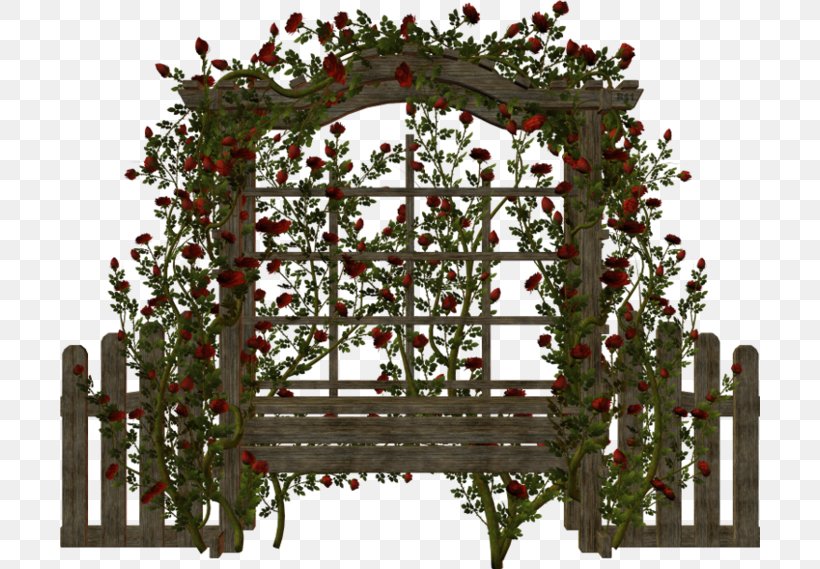 Desktop Wallpaper Garden Clip Art, PNG, 700x569px, Garden, Arch, Branch, Christmas, Christmas Decoration Download Free