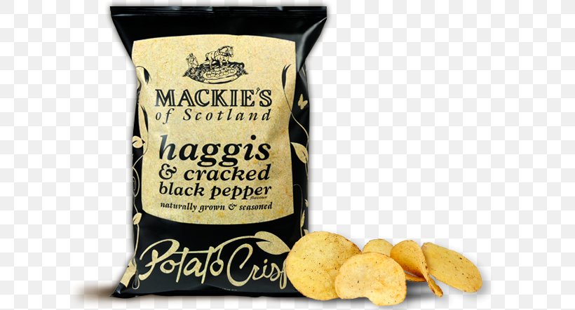 Potato Chip Haggis Scottish Cuisine Scotch Whisky Mackie's, PNG, 626x442px, Potato Chip, Black Pepper, Cheese, Doritos, Flavor Download Free