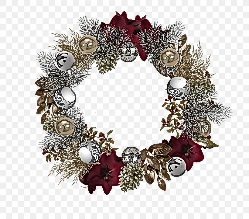 Christmas Decoration, PNG, 720x720px, Wreath, Christmas Decoration, Christmas Ornament, Fashion Accessory, Interior Design Download Free
