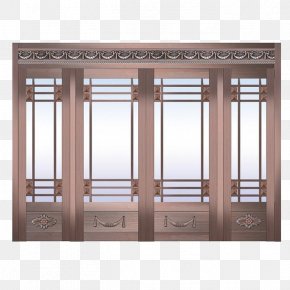 Hand-painted Vintage Glass Window - Window Glass Door Transparency And Translucency PNG