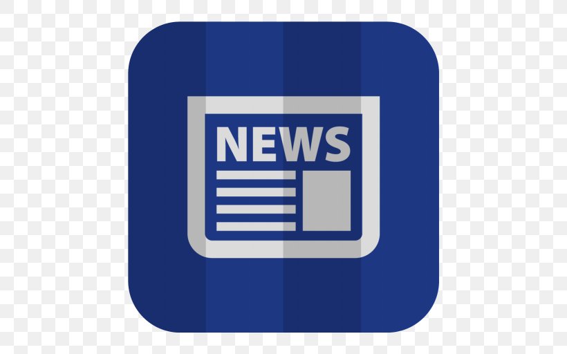 Newspaper #ICON100, PNG, 512x512px, News, Apple Icon Image Format, Area, Blue, Brand Download Free