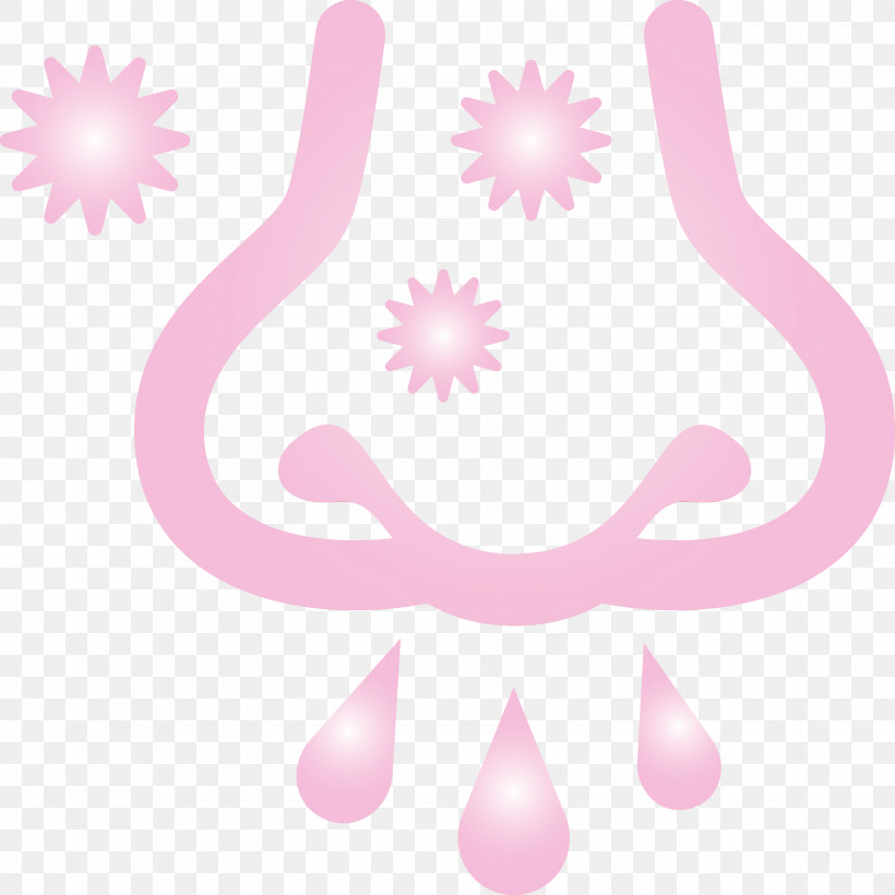 Pink Logo, PNG, 3000x3000px, Cough, Covid, Flu, Illness, Logo Download Free