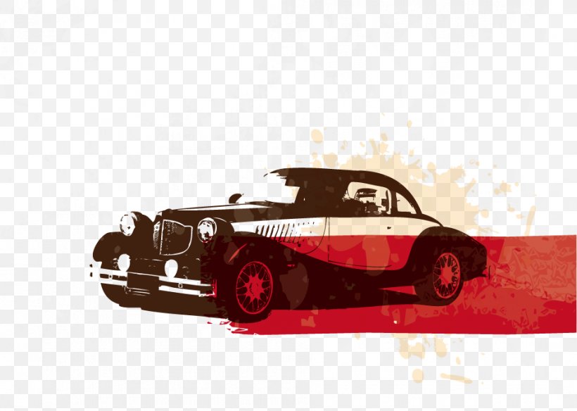 Sports Car Vintage Retro Style, PNG, 945x674px, Car, Art, Automotive Design, Automotive Exterior, Brand Download Free