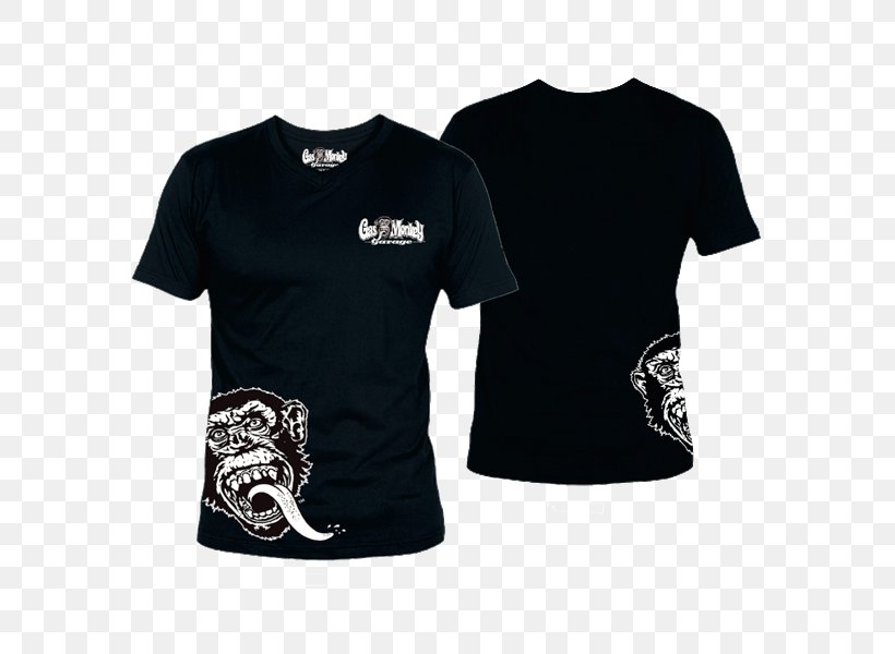 T-shirt Gas Monkey Garage Clothing Sleeve, PNG, 600x600px, Tshirt, Active Shirt, Bag, Black, Brand Download Free