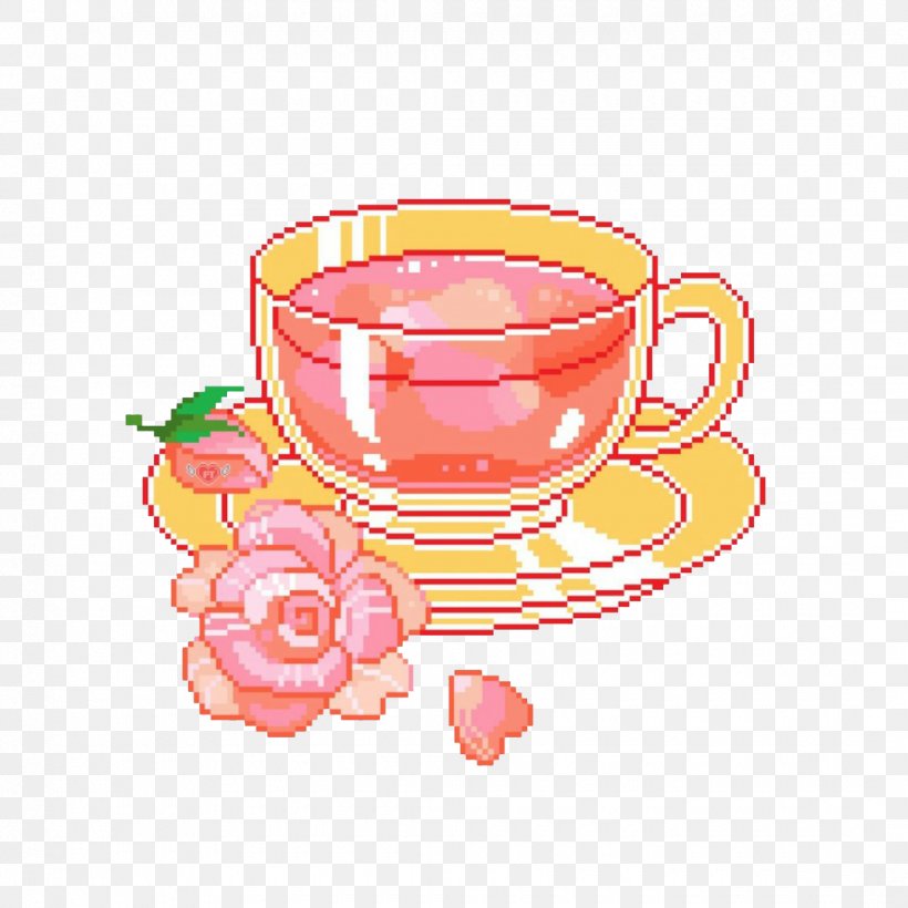 Teacup Pixel Art, PNG, 1080x1080px, 8bit Color, Tea, Art, Coffee Cup, Cup Download Free