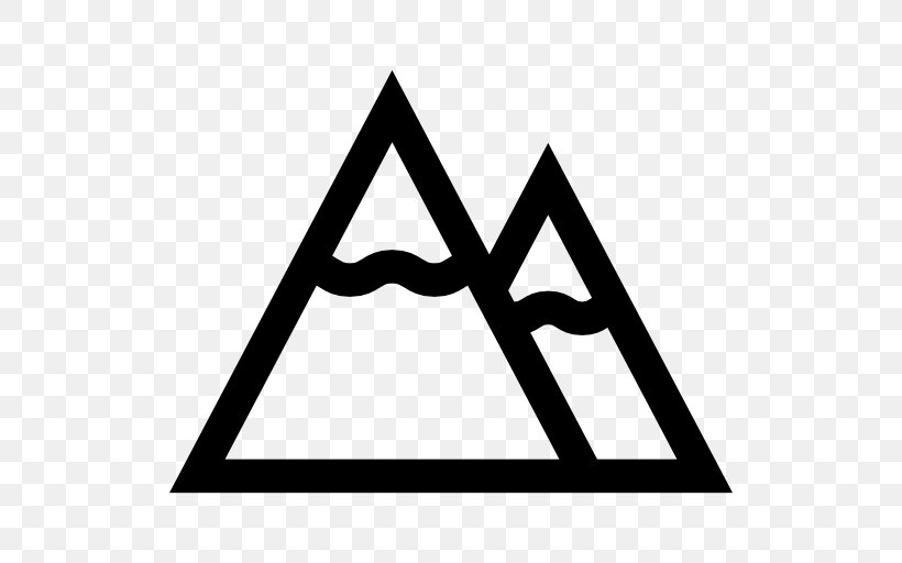 Symbol Mountain Clip Art, PNG, 512x512px, Symbol, Area, Black, Black And White, Brand Download Free