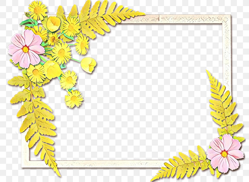 Picture Frame, PNG, 800x600px, Yellow, Interior Design, Picture Frame, Plant Download Free