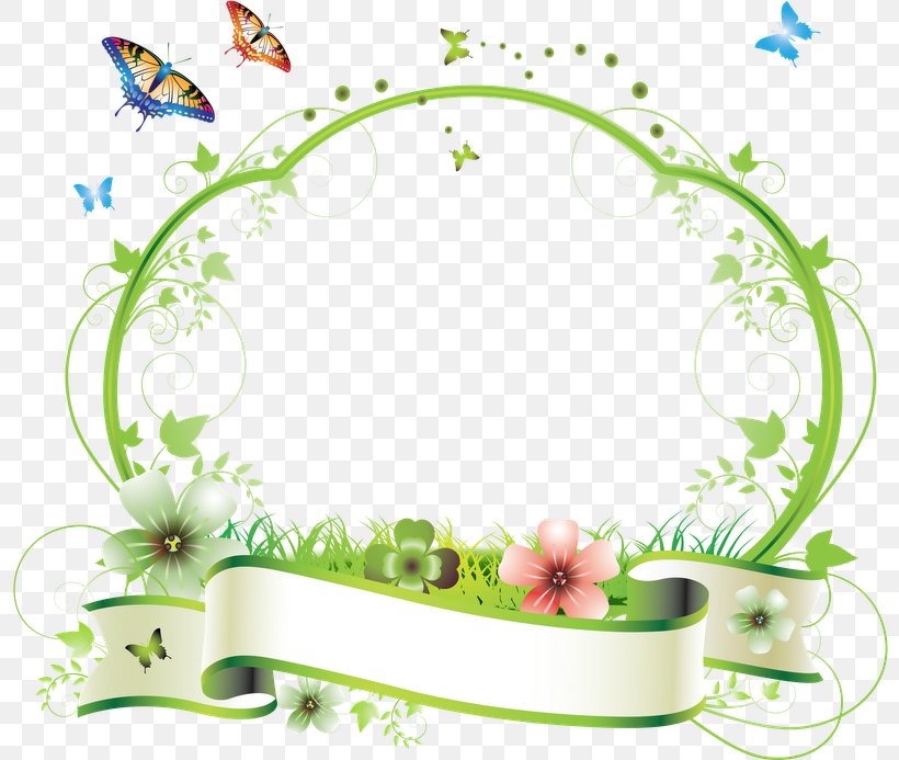 Picture Frames Flower Clip Art, PNG, 800x693px, Picture Frames, Area, Border, Butterfly, Fictional Character Download Free