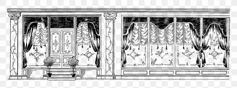Window Picture Frames Furniture Pattern, PNG, 1600x596px, Window, Black And White, Furniture, Monochrome, Monochrome Photography Download Free