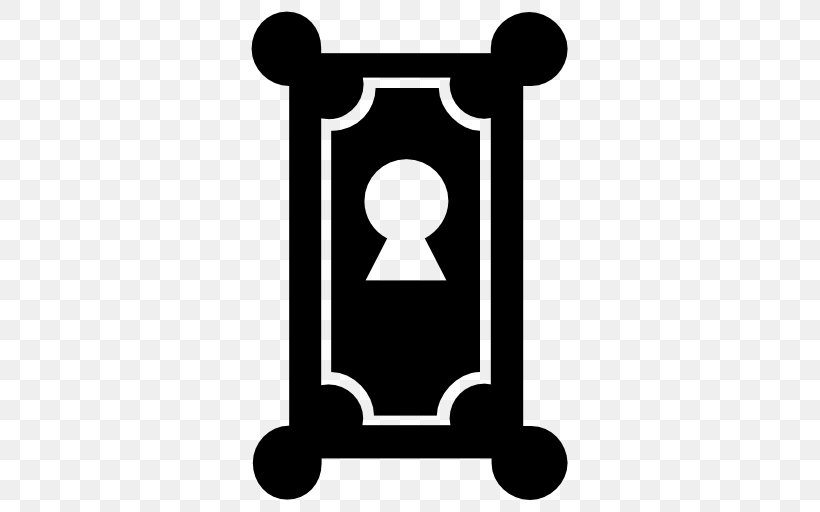 Lock Door Keyhole, PNG, 512x512px, Lock, Area, Black And White, Door, Key Download Free