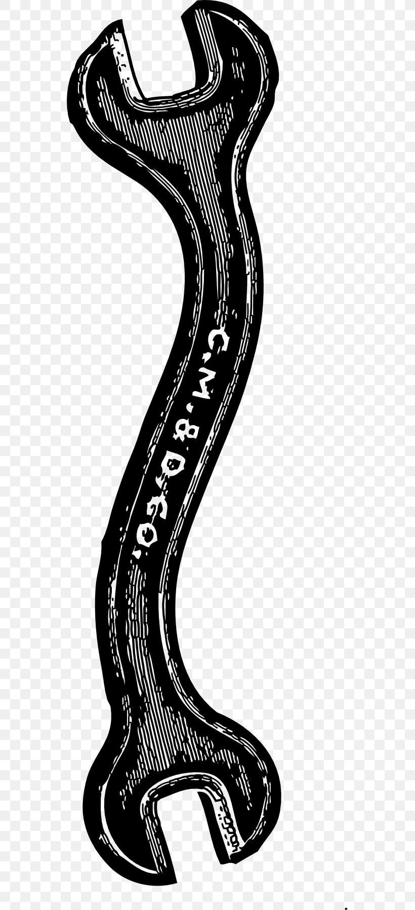 Spanners Adjustable Spanner Tool Clip Art, PNG, 555x1796px, Spanners, Adjustable Spanner, Black And White, Monochrome, Monochrome Photography Download Free