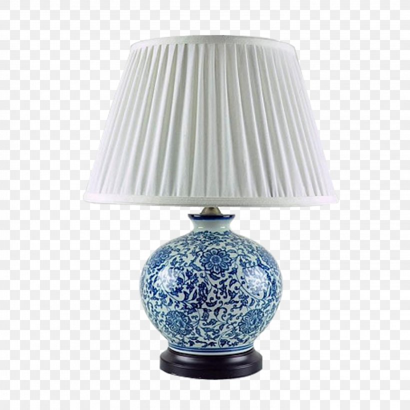 Table Light Lampe De Bureau, PNG, 2953x2953px, Table, Blue And White Porcelain, Ceramic, Chandelier, Cobalt Blue Download Free