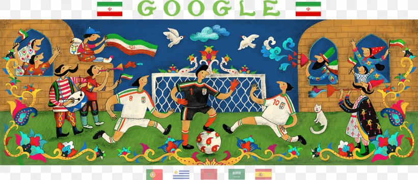 2018 World Cup Iran National Football Team Morocco National Football Team Google Doodle Egypt National Football Team, PNG, 1158x500px, 2018 World Cup, Art, Doodle, Egypt National Football Team, Football Download Free