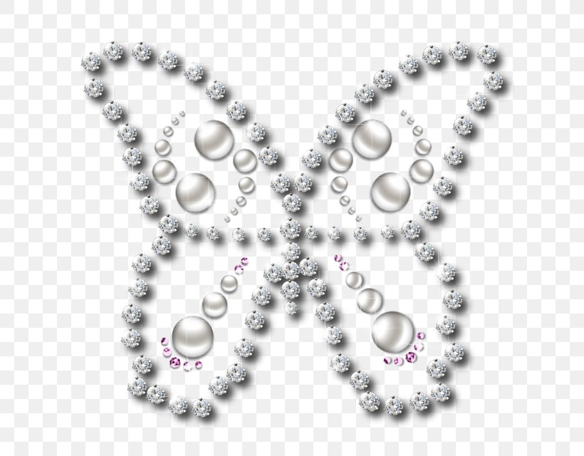 Pearl Butterfly Imitation Gemstones & Rhinestones Necklace, PNG, 641x640px, Pearl, Bead, Body Jewelry, Bracelet, Brilliant Download Free