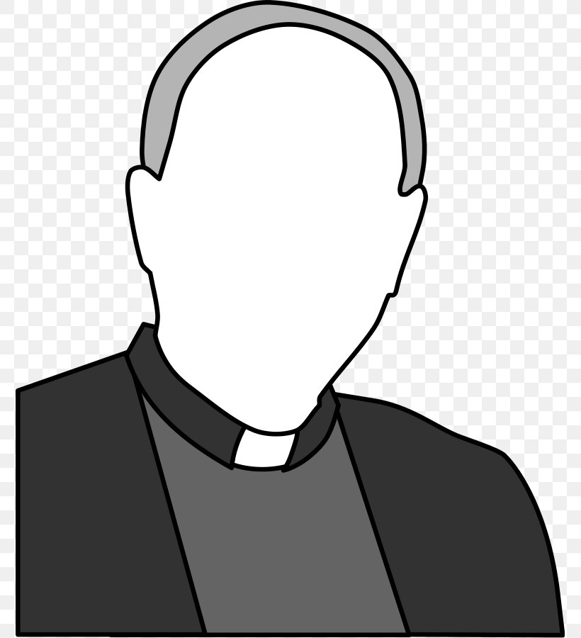 Priest Clergy Clip Art, PNG, 775x900px, Priest, Black, Black And White, Clergy, Communication Download Free