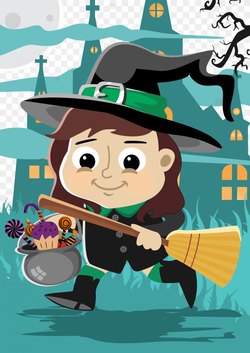 Halloween Boszorkxe1ny Euclidean Vector Disguise, PNG, 1242x1756px, Halloween, Animation, Art, Cartoon, Costume Download Free