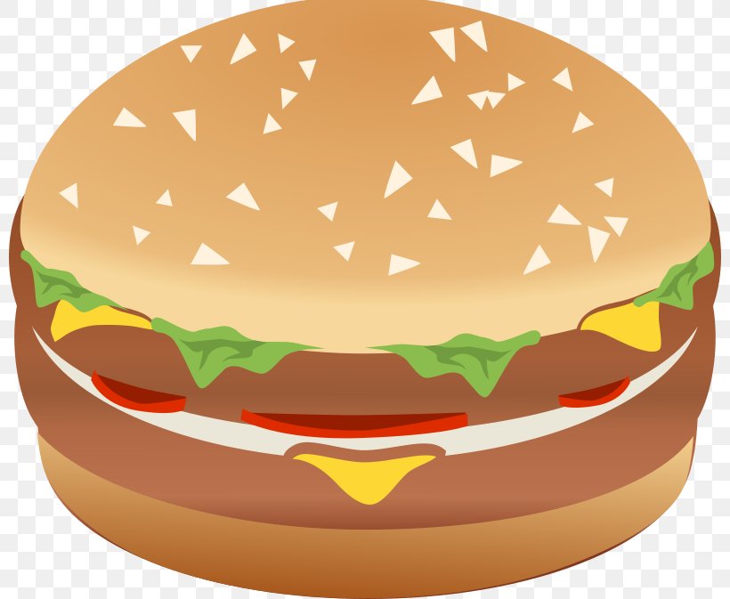 Hamburger Cheeseburger Fast Food Slider Clip Art, PNG, 800x673px, Hamburger, Burger King, Cheeseburger, Dish, Fast Food Download Free