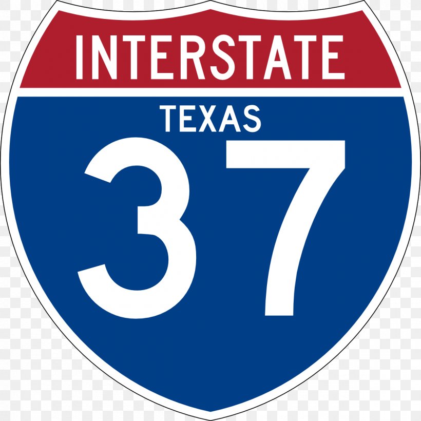 Interstate 37 Interstate 35 Interstate 10 Interstate 70 Interstate 94, PNG, 1200x1200px, Interstate 37, Area, Blue, Brand, Controlledaccess Highway Download Free