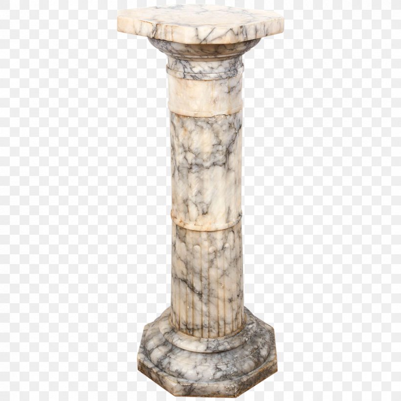 Column Pedestal Alabaster Stone Carving Marble, PNG, 1200x1200px, 19th Century, Column, Alabaster, Antique, Artifact Download Free