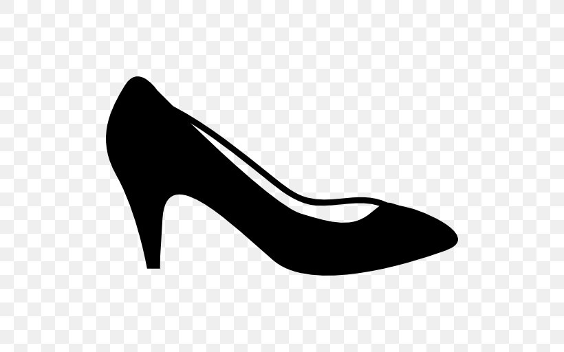 High-heeled Shoe Footwear Court Shoe, PNG, 512x512px, Highheeled Shoe, Absatz, Basic Pump, Black, Black And White Download Free