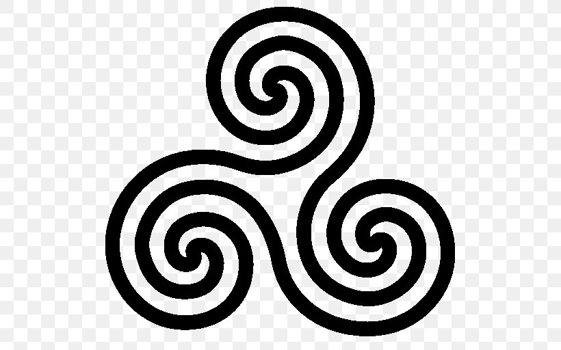 Triskelion Celtic Knot, PNG, 512x512px, Triskelion, Area, Black And White, Celtic Knot, Celts Download Free