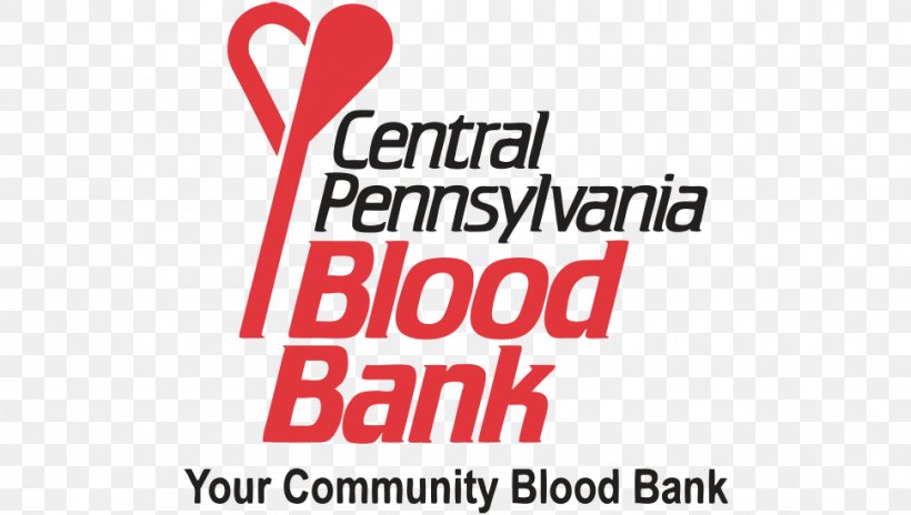 Logo Central Pennsylvania Blood Bank Brand Clip Art Font, PNG, 970x550px, Watercolor, Cartoon, Flower, Frame, Heart Download Free