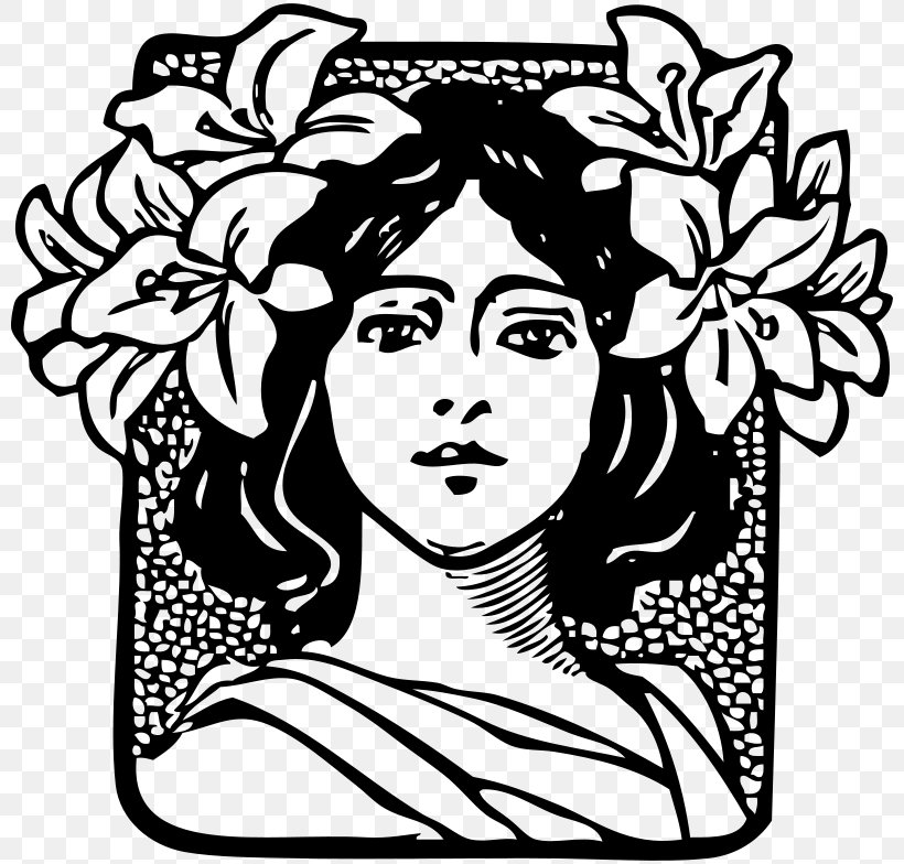 Black And White Art Nouveau Hrvatski Ex Libris Clip Art, PNG, 800x784px, Black And White, Art, Art Deco, Art Nouveau, Artwork Download Free