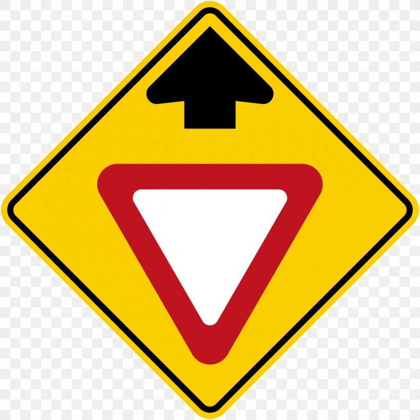 Traffic Sign Road Yield Sign Warning Sign Driving Test, PNG, 1200x1200px, Traffic Sign, Area, Brand, Department Of Motor Vehicles, Driving Download Free