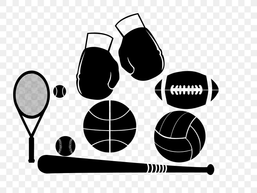 Sporting Goods Sports Association Clip Art, PNG, 800x618px, Sport, Ball, Baseball, Black, Black And White Download Free