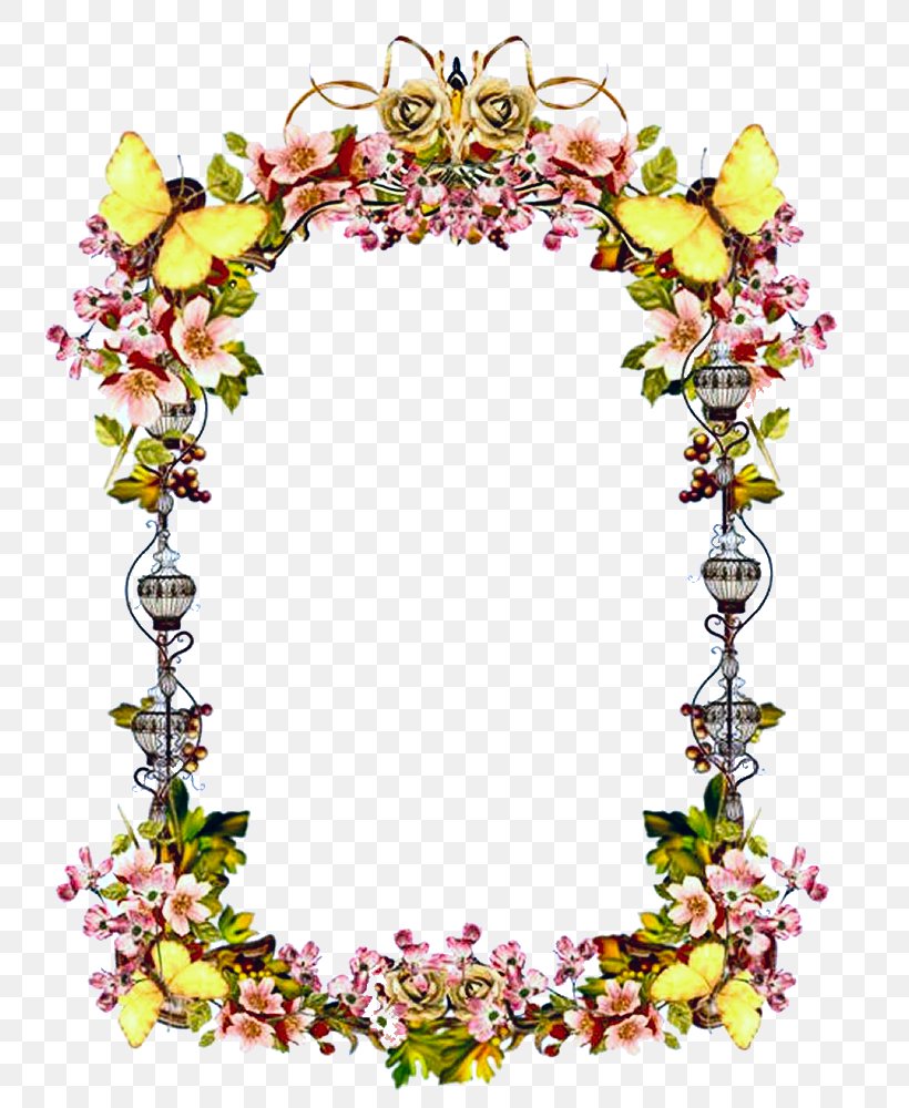 Borders And Frames Picture Frames Clip Art, PNG, 765x1000px, Borders And Frames, Cut Flowers, Decor, Flora, Floral Design Download Free