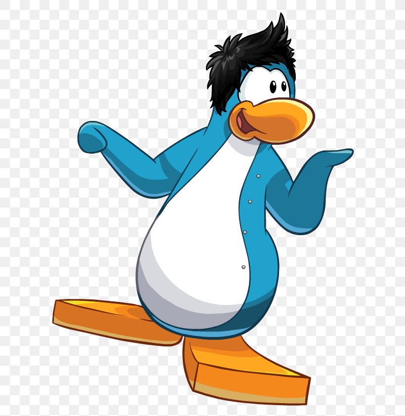 Club Penguin Duck Little Penguin Blue, PNG, 688x842px, Penguin, Beak, Bird, Blue, Cartoon Download Free