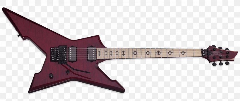Electric Guitar Schecter Guitar Research Seven-string Guitar Schecter C-1 Hellraiser, PNG, 1620x686px, Electric Guitar, Bass Guitar, Bc Rich, Electronic Musical Instrument, Floyd Rose Download Free