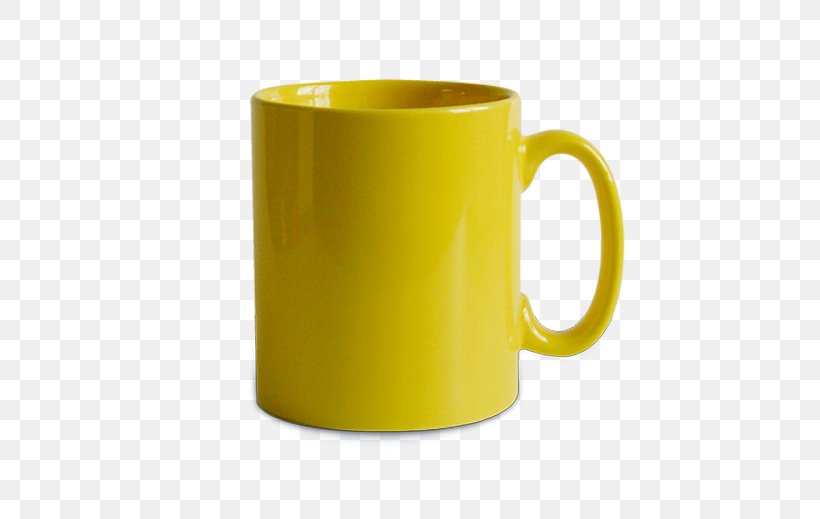 Mug Coffee Cup Yellow Tableware Ceramic, PNG, 520x519px, Mug, Advertising, Ceramic, Coffee Cup, Color Download Free