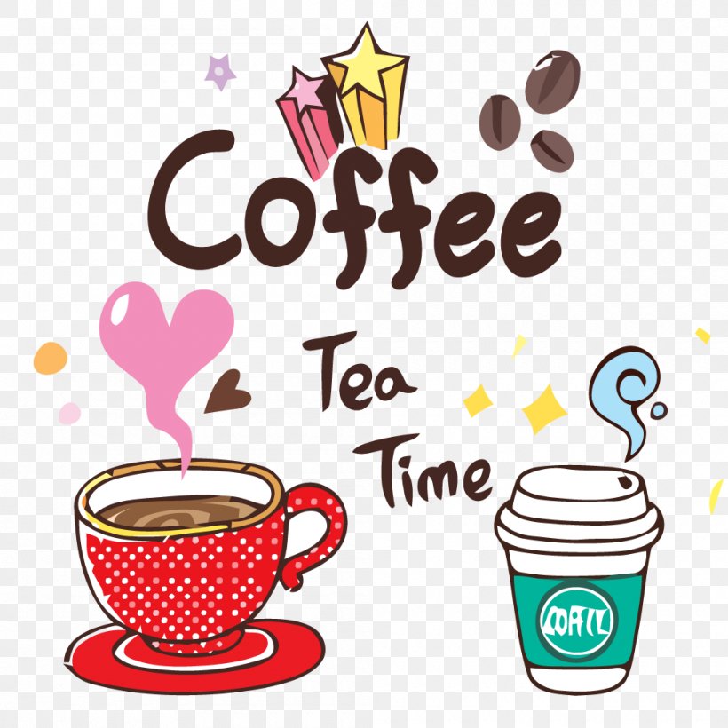 Tea Coffee Image Stock Illustration, PNG, 1000x1000px, Tea, Babycino, Cafe,  Cartoon, Coffee Download Free