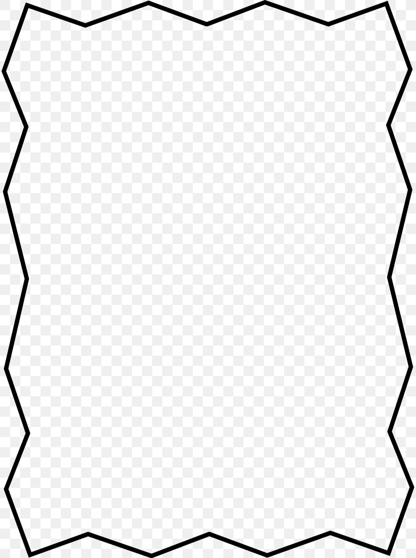 Zigzag Clip Art, PNG, 814x1098px, Zigzag, Area, Black, Black And White, Document Download Free
