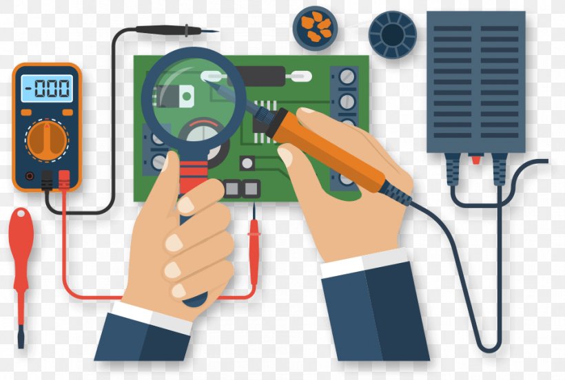 Electronics Vector Graphics Electricity Electrical Engineering Illustration, PNG, 954x643px, Electronics, Communication, Electrical Engineering, Electrical Network, Electricity Download Free