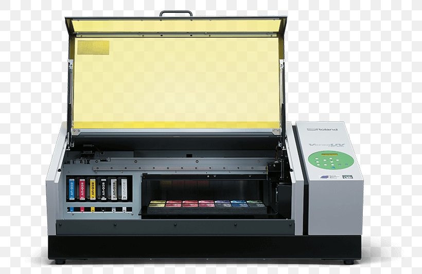 Flatbed Digital Printer Printing Roland DG Roland Corporation, PNG, 800x533px, Flatbed Digital Printer, Ceramic, Curing, Electronic Device, Electronics Download Free