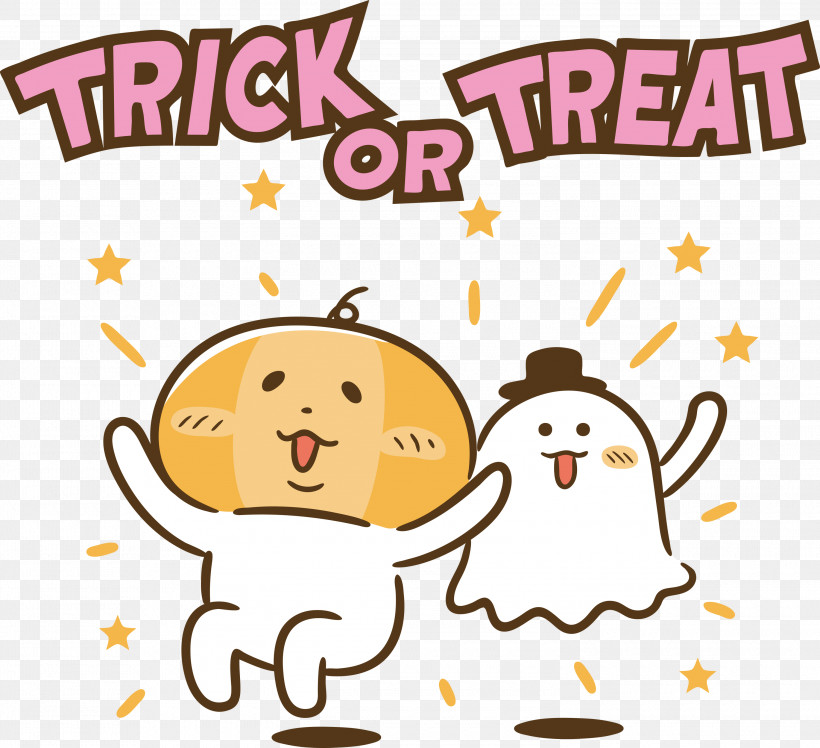 Trick Or Treat Happy Halloween, PNG, 3000x2739px, Trick Or Treat, Behavior, Cartoon, Geometry, Happiness Download Free